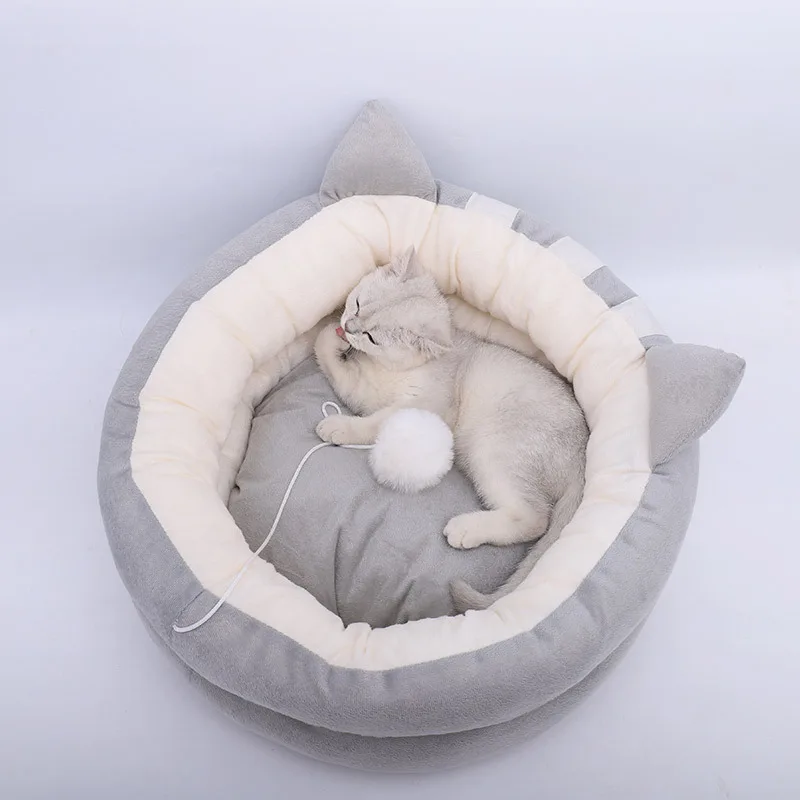 Four Seasons Universal Dog Bed Winter Warmth Preservation Comfortable Soft Circular Pet Litter Mat Breathable Non Slip Cat Bed