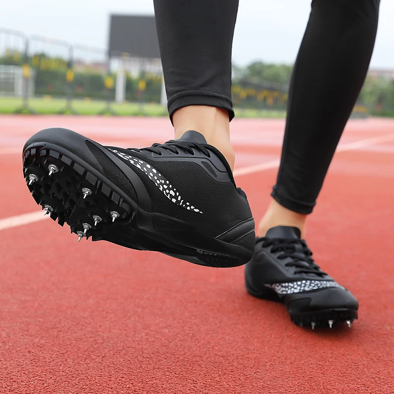 Chaussures de course à 8 pointes pour hommes, baskets d'athlétisme professionnelles, d'entraînement, de course à pied