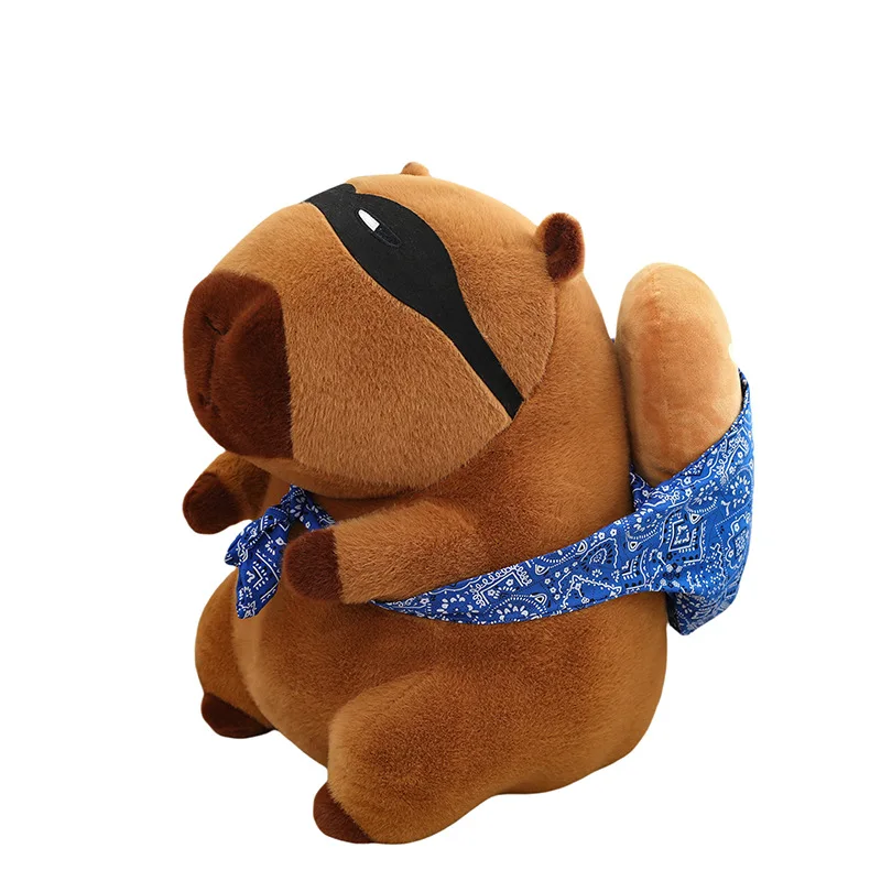 Kawaii Capybara peluche bambola di pezza portachiavi appeso decorazione per bambini compleanno regalo di Natale simpatico peluche animale per bambini
