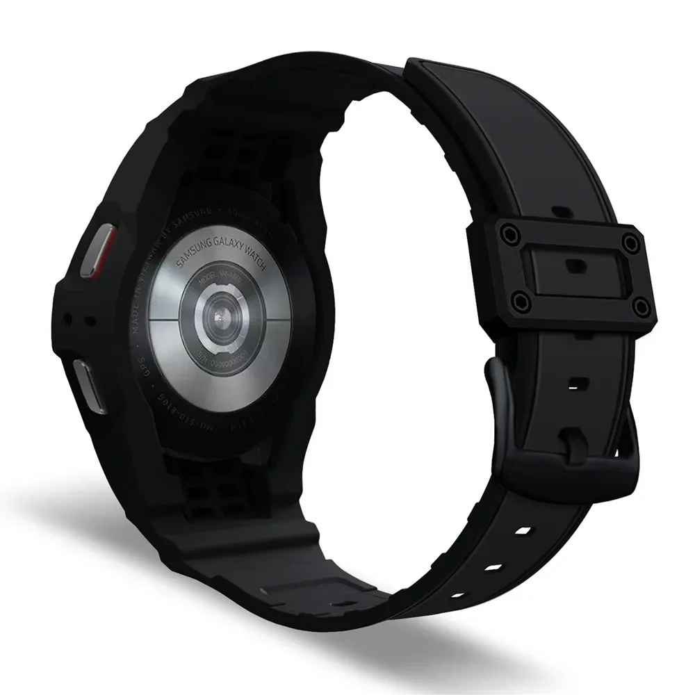 TPU Frame Shell Cover Protector Wrist Watchband Strap For Samsung Galaxy Watch 7/6/5/4/FE 40mm 44mm Band Wristband Bumper Case
