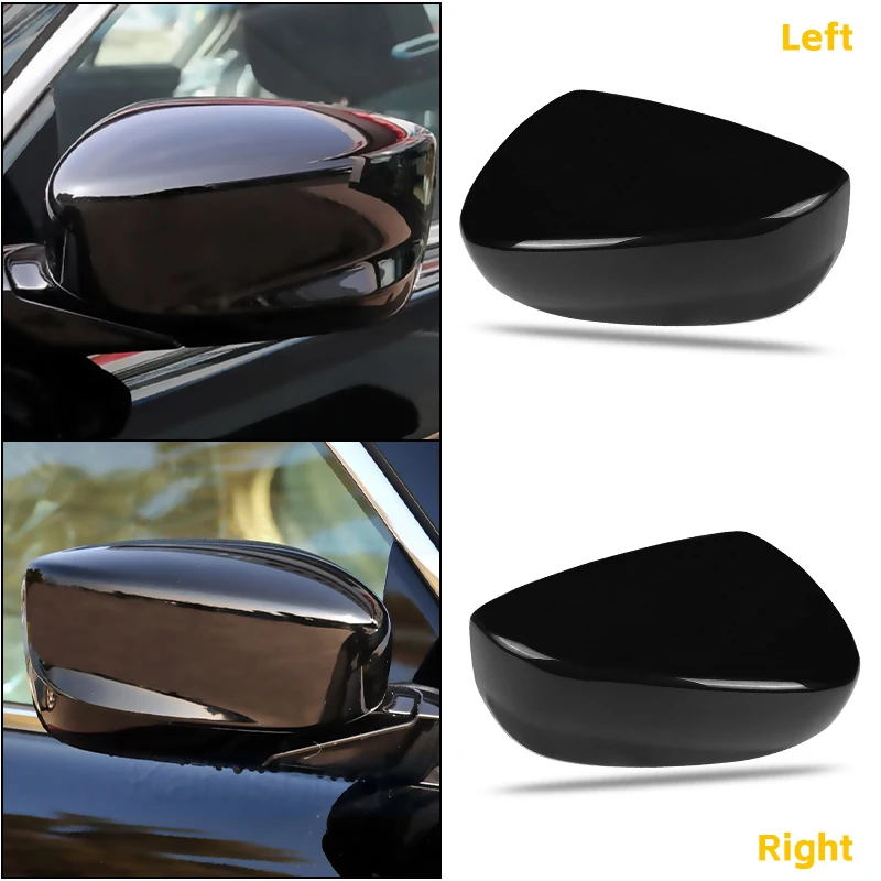 Car Rearview Side Rear View Mirror Cover For Honda-Accord US Model 2008 2009 2010 2011 2012 2013 Auto Exterior Door Black Cover