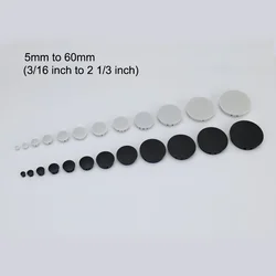 10pcs 5mm to 60mm Plastic Hole Plug Waterproof Quick End Cover Dust Caps for Office Desk Table Box Extra Hole Decor Furniture