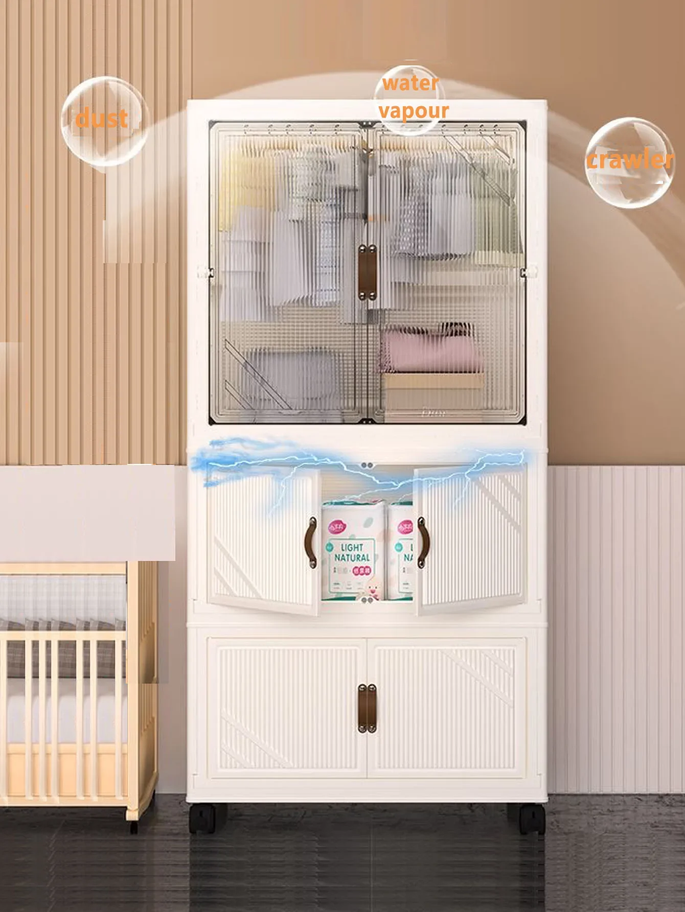 Easy-to-Install Multi-Scene Closet Organizer Dustproof Storage Box Wardrobe Solution for Home Organization