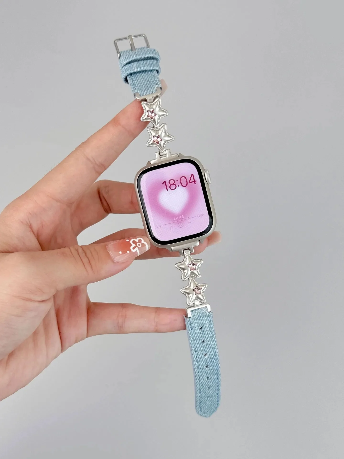 

Star Cowboy Leather Metal Strap Compatible with iWatch Strap 38mm 40mm 41mm 42mm 44mm 45mm 49mm Fashion Strap