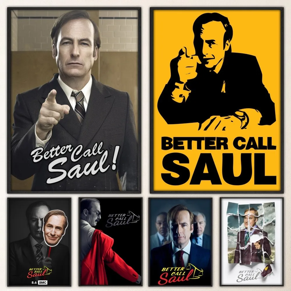 Better Call Saul TV series Poster Fancy Poster Wall Sticker for Living Room Bar Vintage Decorative Painting Middle