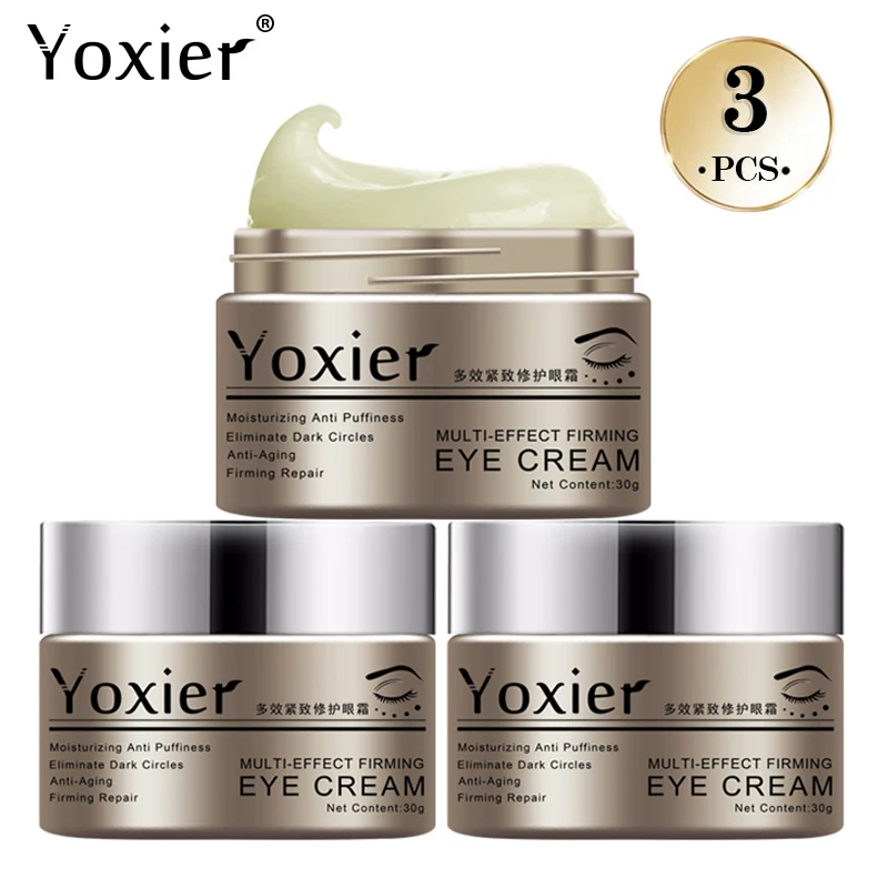 

3PCS Firming Eye Cream For Dark Circles And Puffiness, Improves Elasticity Smooth Moisturizes Eye Area, For Smooth Youthful Skin