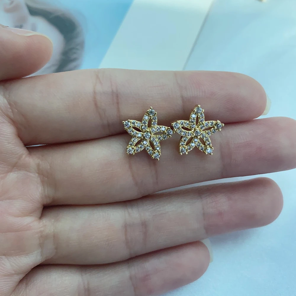 

5 пар/лот, модные тонкие серьги-гвоздики - сверкающие женские украшения на каждый день