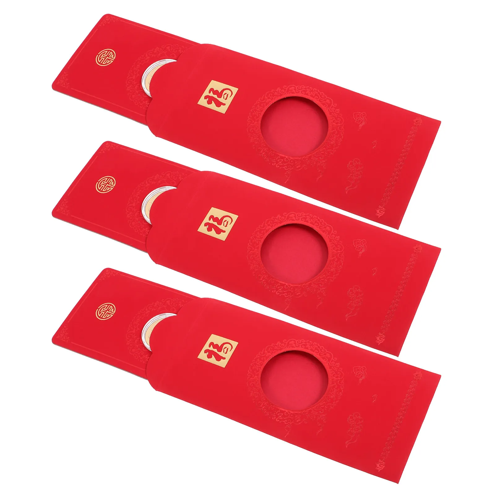 

3Pcs Chinese Red Envelopes Lucky Money Packets 2025 Year of Snake Hongbao Cash Pocket Spring Festival Wedding Chinese Lucky Bag