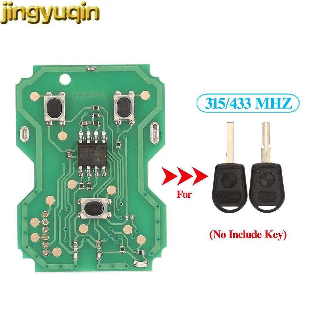 Jingyuqin Remote Car Electronic Circuit Board 315/433MHZ Without Chip For BMW E31 E32 E34 E36 E38 E39 E46 Z3 Aftermarket