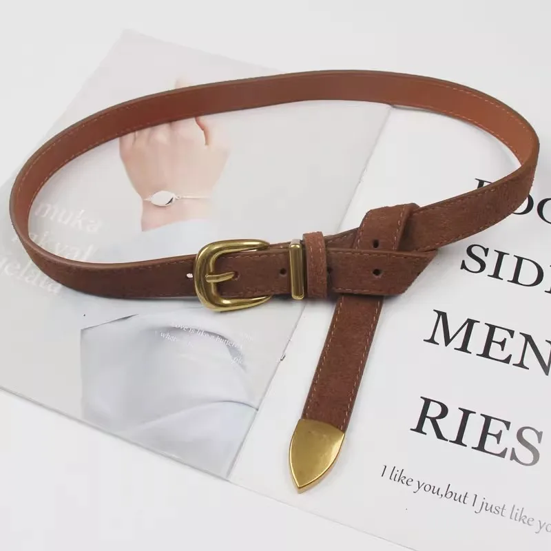 المرأة خمر الجلد المدبوغ جلد طبيعي فستان Cummerbunds الكورسيهات حزام أحزمة الديكور حزام ضيق TB341