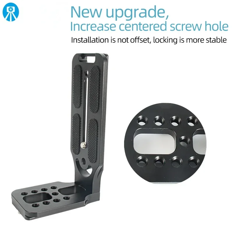 Universele Camera L Beugel Quick Release L Plaat 1/4 Inch Schroef Zwitserse Verticale Video Compatibel Voor Nikon Canon Sony Fuji