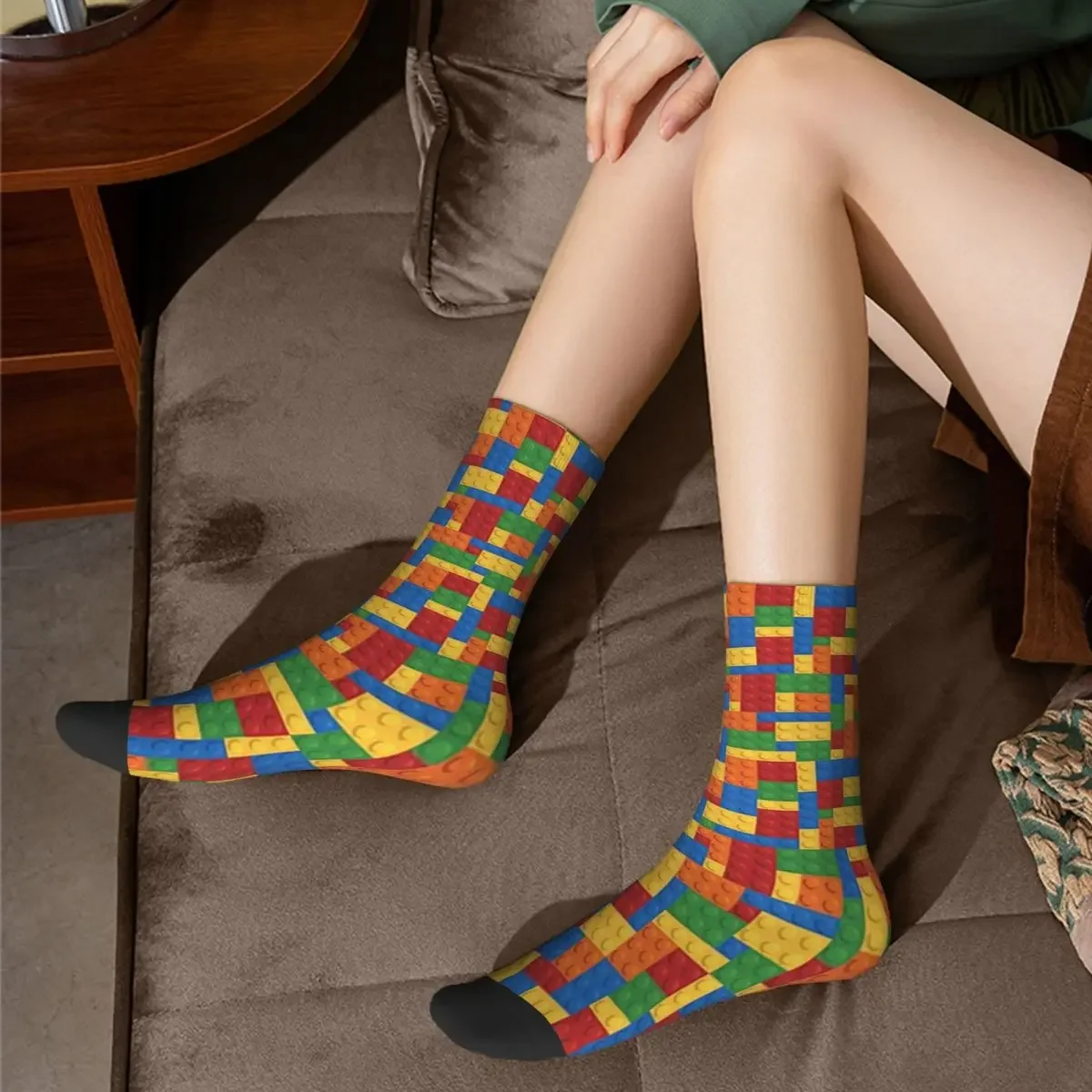 Calcetines de patrón Harajuku para hombre y mujer, medias largas de alta calidad para todas las estaciones, accesorios para regalos