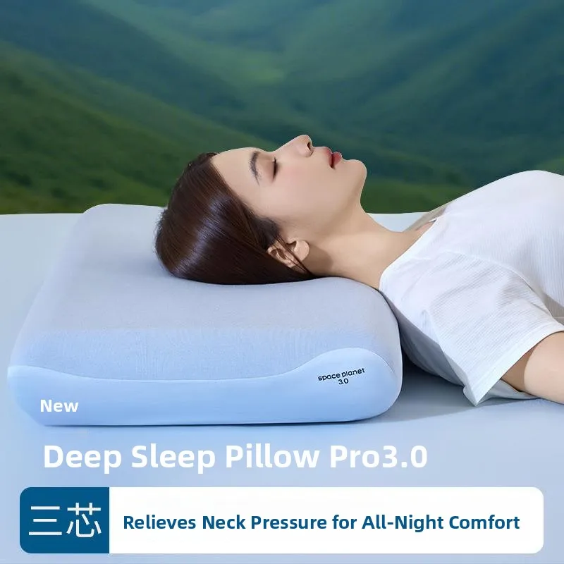 

Zero-Pressure Memory Foam Neck Support Pillow Deep Sleep Slow Rebound Cervical Protection Travel Comfort Single Use
