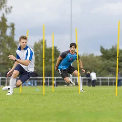 Dribbling Around Poles Training Obstacle, S-Shaped Running Sign Post, Football Auxiliary Training Equipment