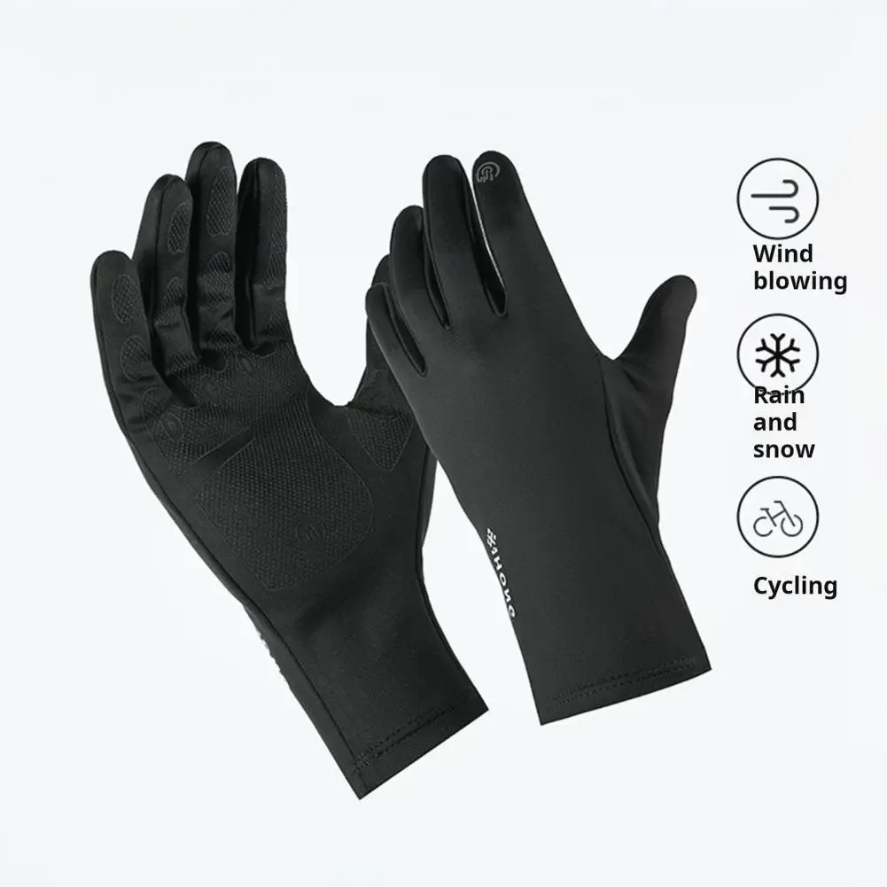 Cycling Warm Gloves Windproof Cycling Gloves with Silicone Palm for Strong Grip Functionality Warm for Motorcycle