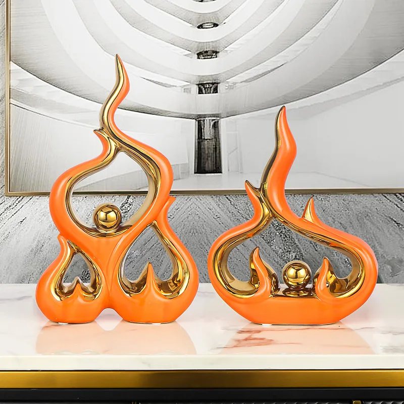 Thriving ceramic ornaments, creative home decorations, living room TV cabinet decoration light luxury furnishings