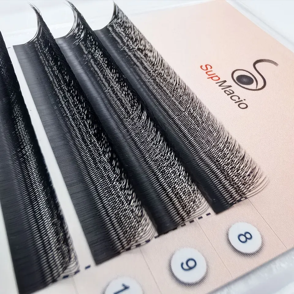 Supmacio pestañas postizas en forma de U, 2D/3D/4D/5D/6D, mezcla 8-15MM, profesionales hechas a mano, volumen natural 4