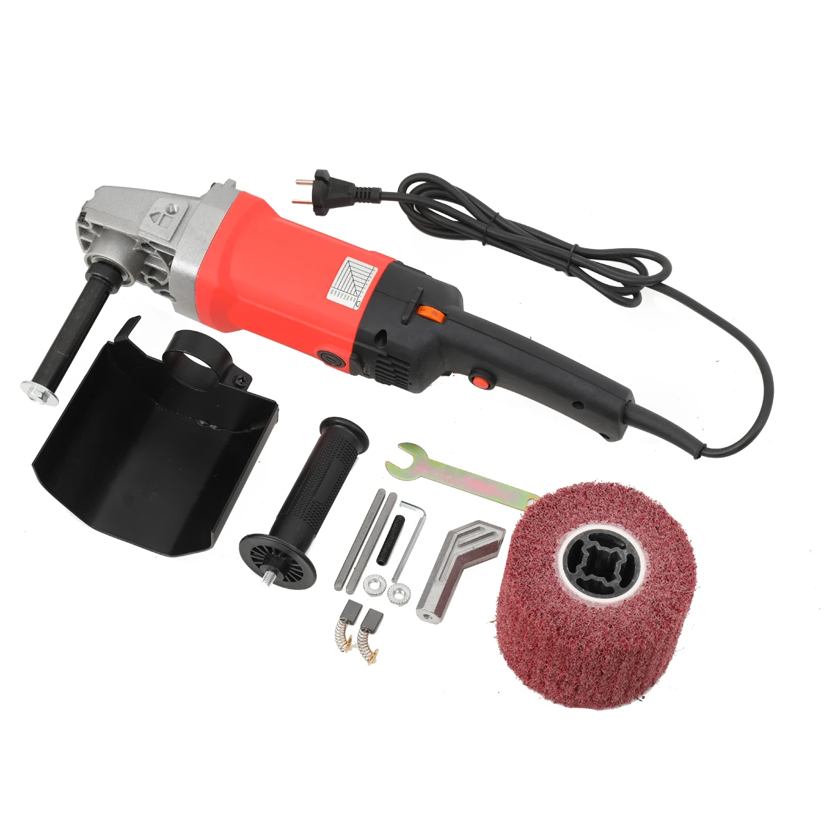 1400W Grinding Machine Satin Polisher 220V Electric Wire Drawing Burnishing Polishing Machine For Metal Steel Wood Polishing