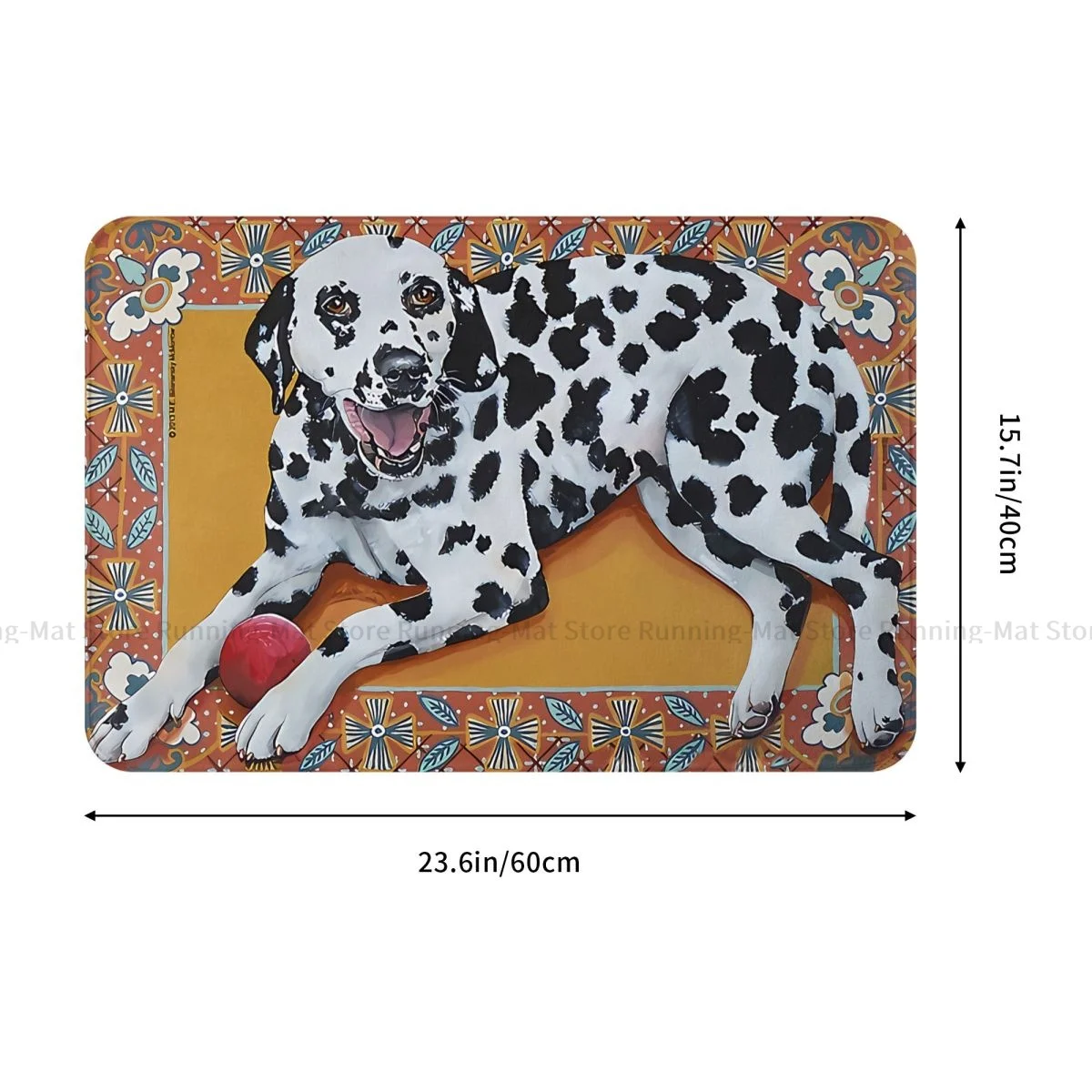 Dachshund Pet Dog Non-slip Doormat Helen Dalmatian Bath Bedroom Mat Prayer Carpet Indoor Modern Decor