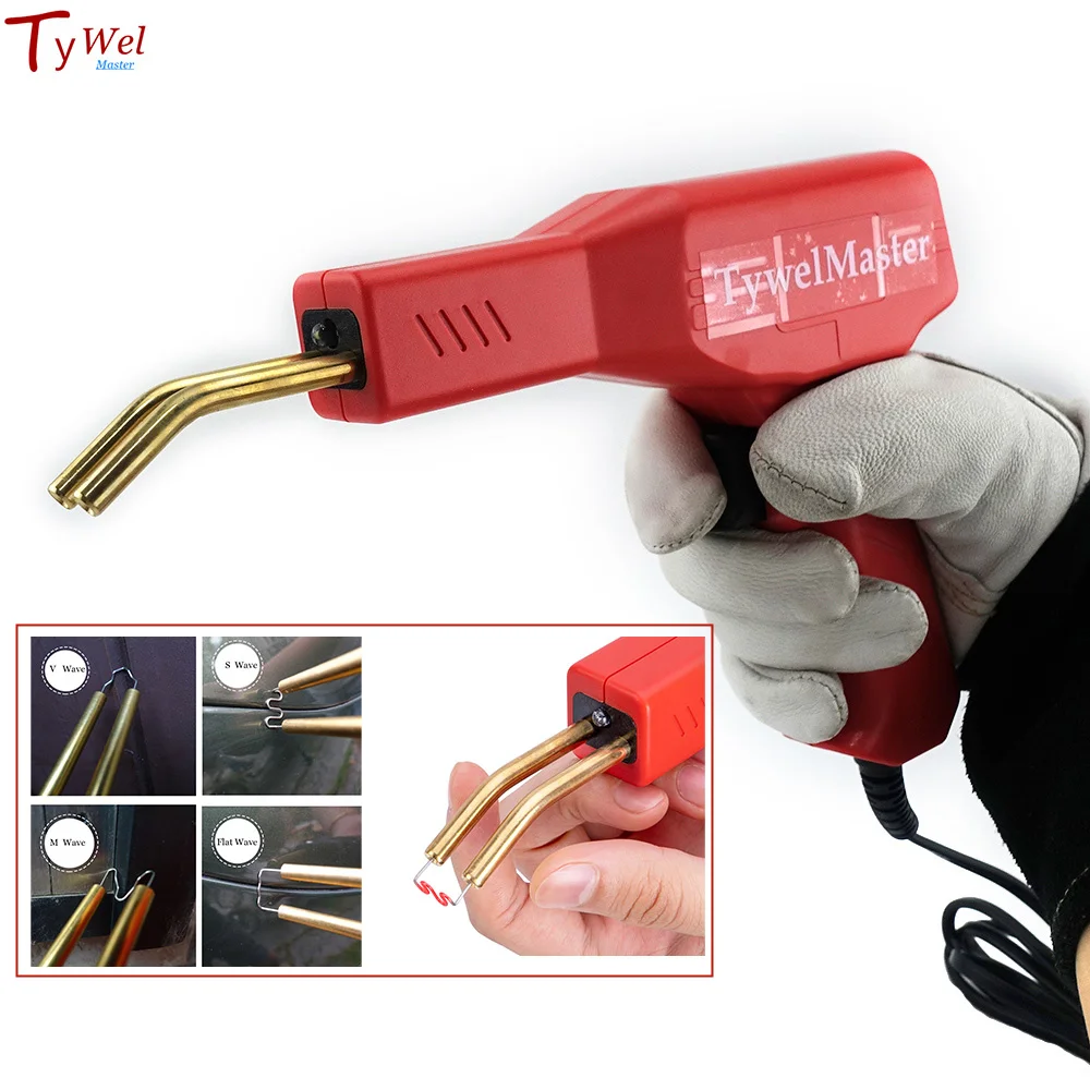 Imagem -05 - Quente Grampeador Ferramentas Carro Pára-choques Kit de Reparo Garagem do ce Real Pvc Plástico Pistola de Solda Máquina de Solda de Plástico Profissional