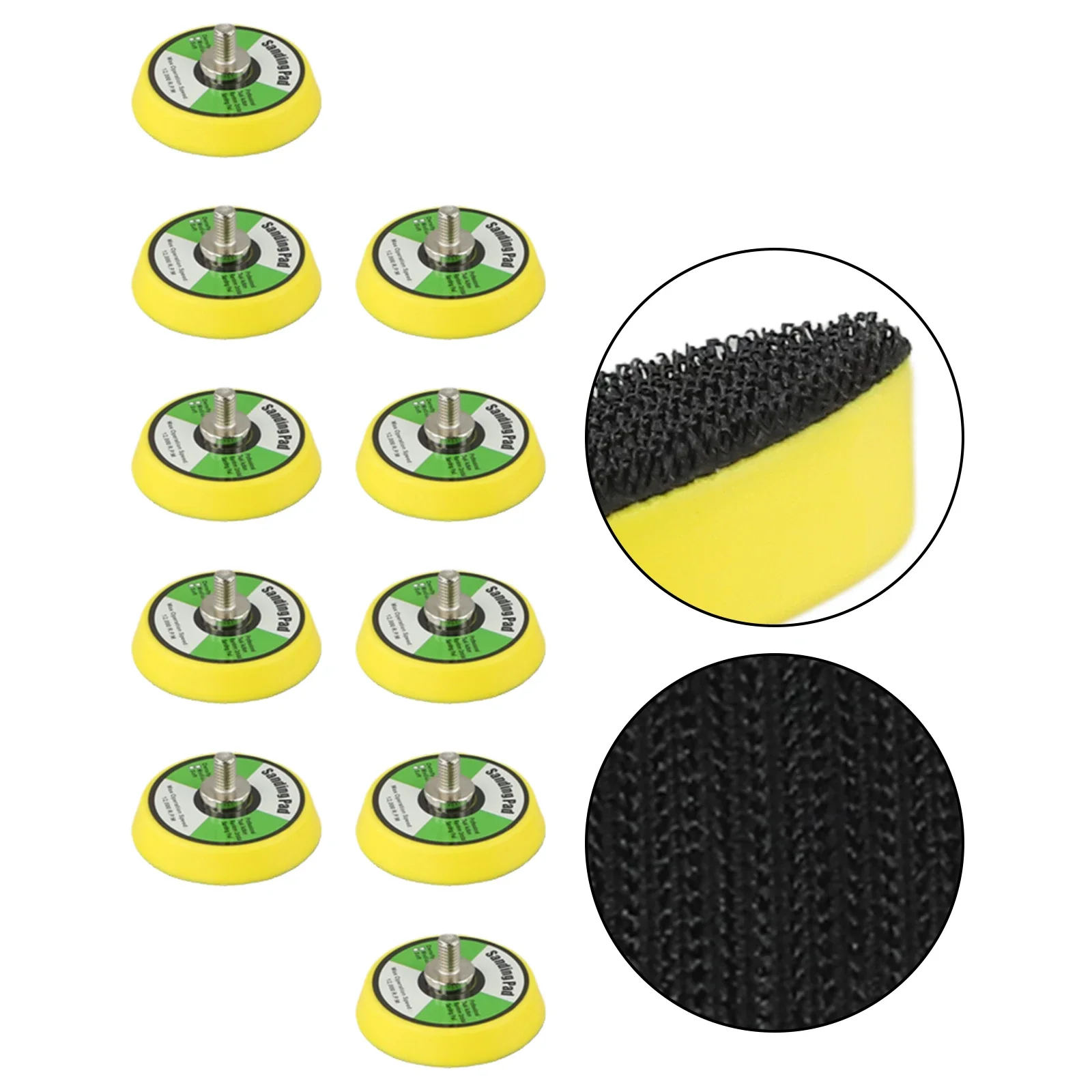 Detailed Sanding Tasks 2inch Backing Pads High RPM Sanding Pads Air Sanders Pads M6 Thread Attachment Compatible With Sandpaper