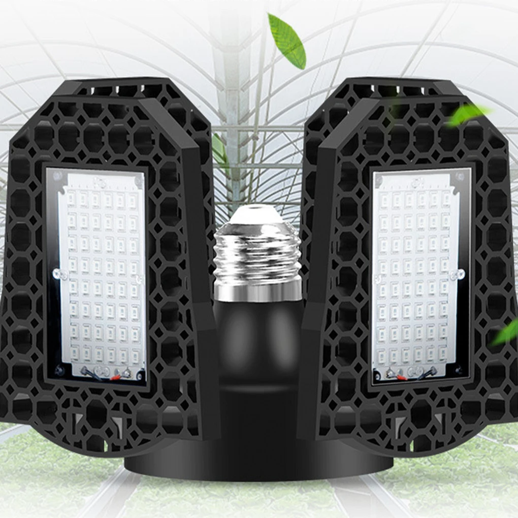 Folding LED Grow Light, Vermelho Interior, Espectro Azul, Suculento Crescer Luz, Cultivo De Sementes De Flores De Vegetais