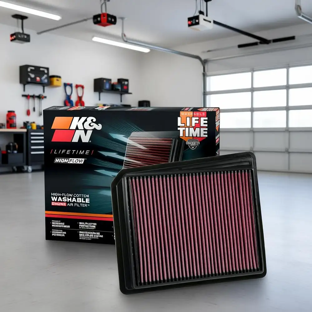 

Высококачественный оригинальный воздушный фильтр двигателя High-Low: повышение мощности, премиум-класс, моющийся, совместим с Titan 2017-2024, 33-5062