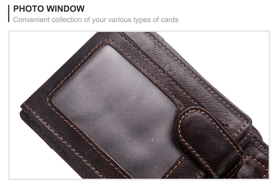 HUMERPAUL Luxuriöses 100 % echtes Leder-Geldbörse für Herren, schmal, minimalistisch, langlebig, mit Geldbörse, Münzfach, blockierendes Kreditkartenetui – Detail 6