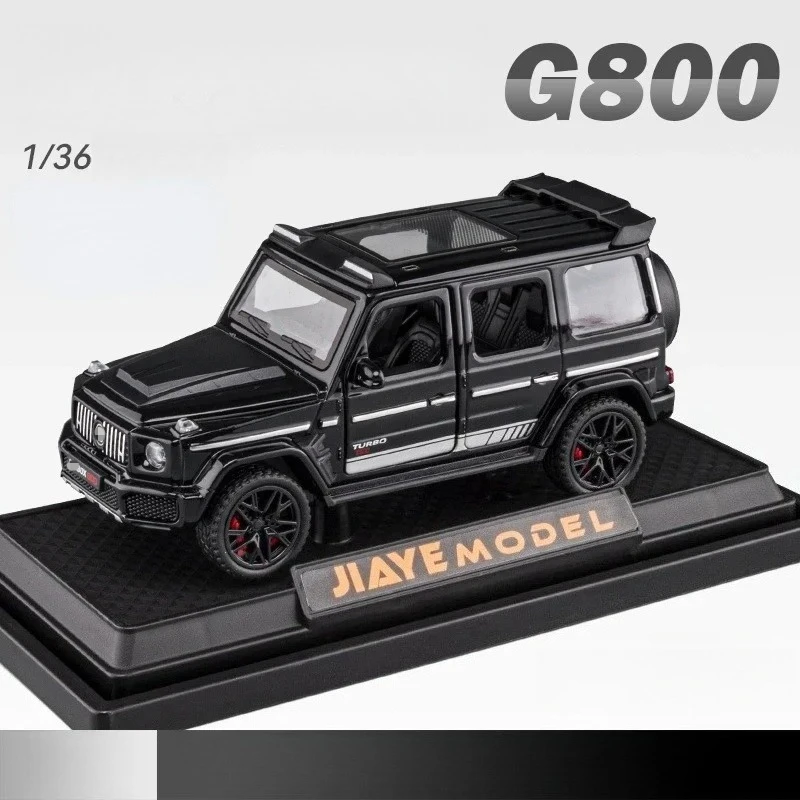 

1:36 G800 SUV Off Road Vehicle Alloy Metal Diecast Car Model Sound & Light Toy Collection of Hobby Ornaments Gift