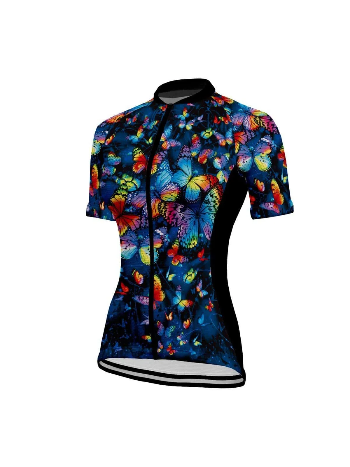 Women\'s Cycling Jersey Summer Bike Shirt Short Sleeve Breathable Quick-Dry  Reflective Stripe Sports Clothing Apparel