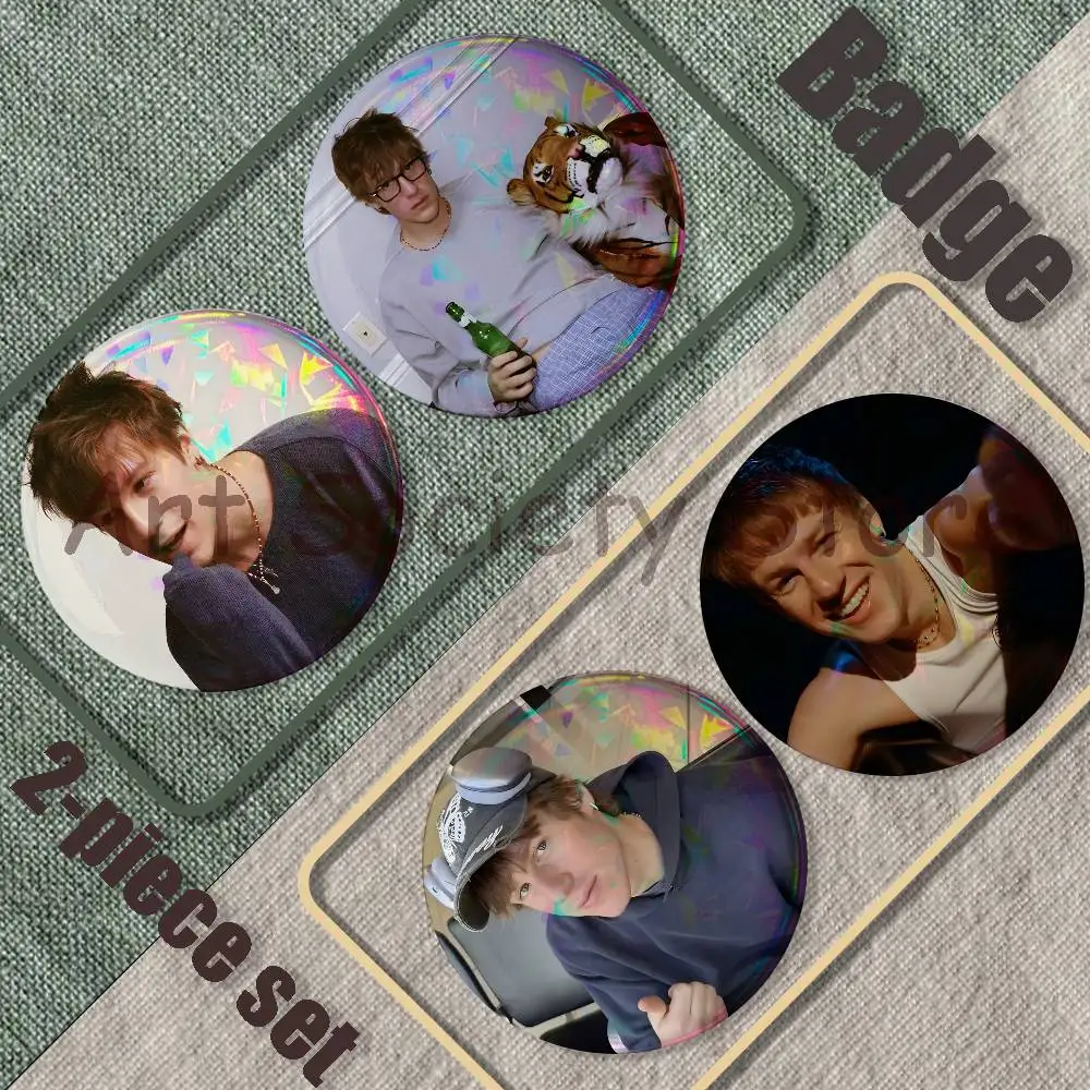 Singer M-Malcolm Todd Brooches Brooches Backpack Accessories 25,32,44,58,75mm Round Enamel Pins 2-piece set Cartoon Anime Badge