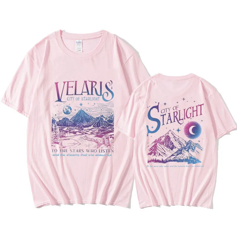 Velaris City of Starlight ACOTAR T Shirt Men Women The Night Court T-shirt Men Women Fashion Oversized Cotton T Shirts Tops Male