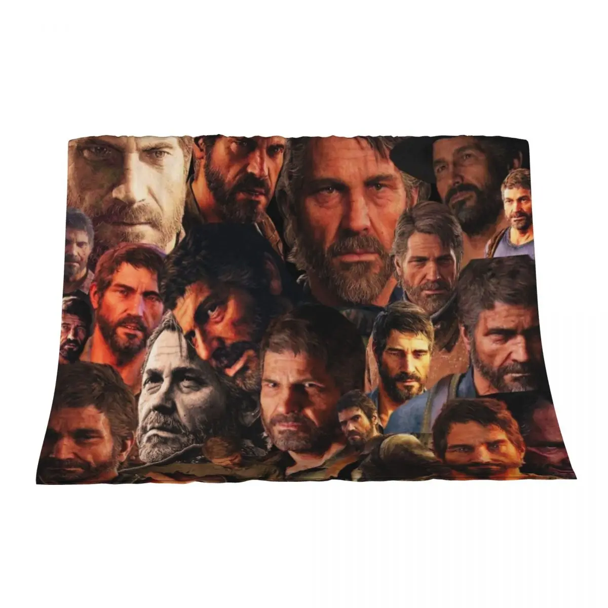 

Last of Us Joel Collage Throw Blanket Plaid on the sofa blankets ands Decorative Throw Blankets