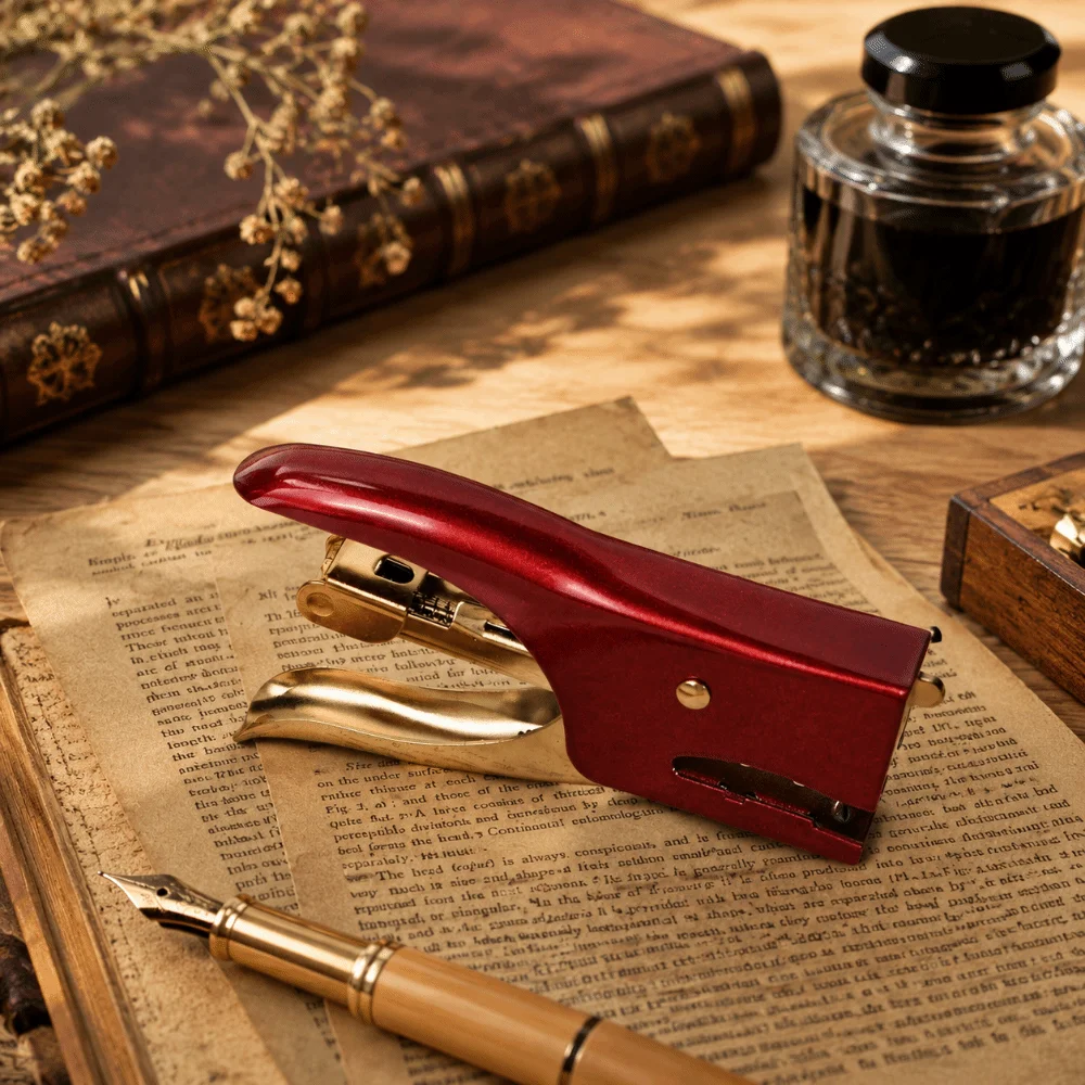 Metal Multi-Functional Stapler Paper Binding Cards Binding Paper Nail Machine Handheld Stapleless Staplers Office Supplies