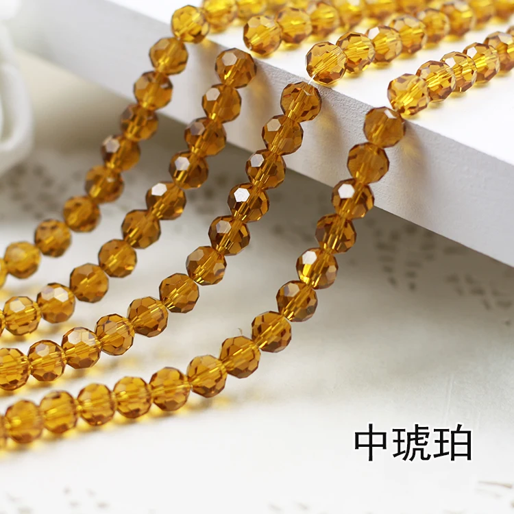 5000 AAA+ Amber Crystal Glass Round ball beads DIY Jewelry Accessories. 4mm,6mm,8mm 10mm Free Shipping!