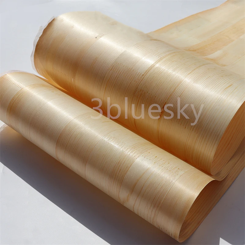 Natural Wood Veneer Sylvestris Pine for Furniture Finger Joint Straight Grain about 40cm x 2.5m 0.25mm Q/C