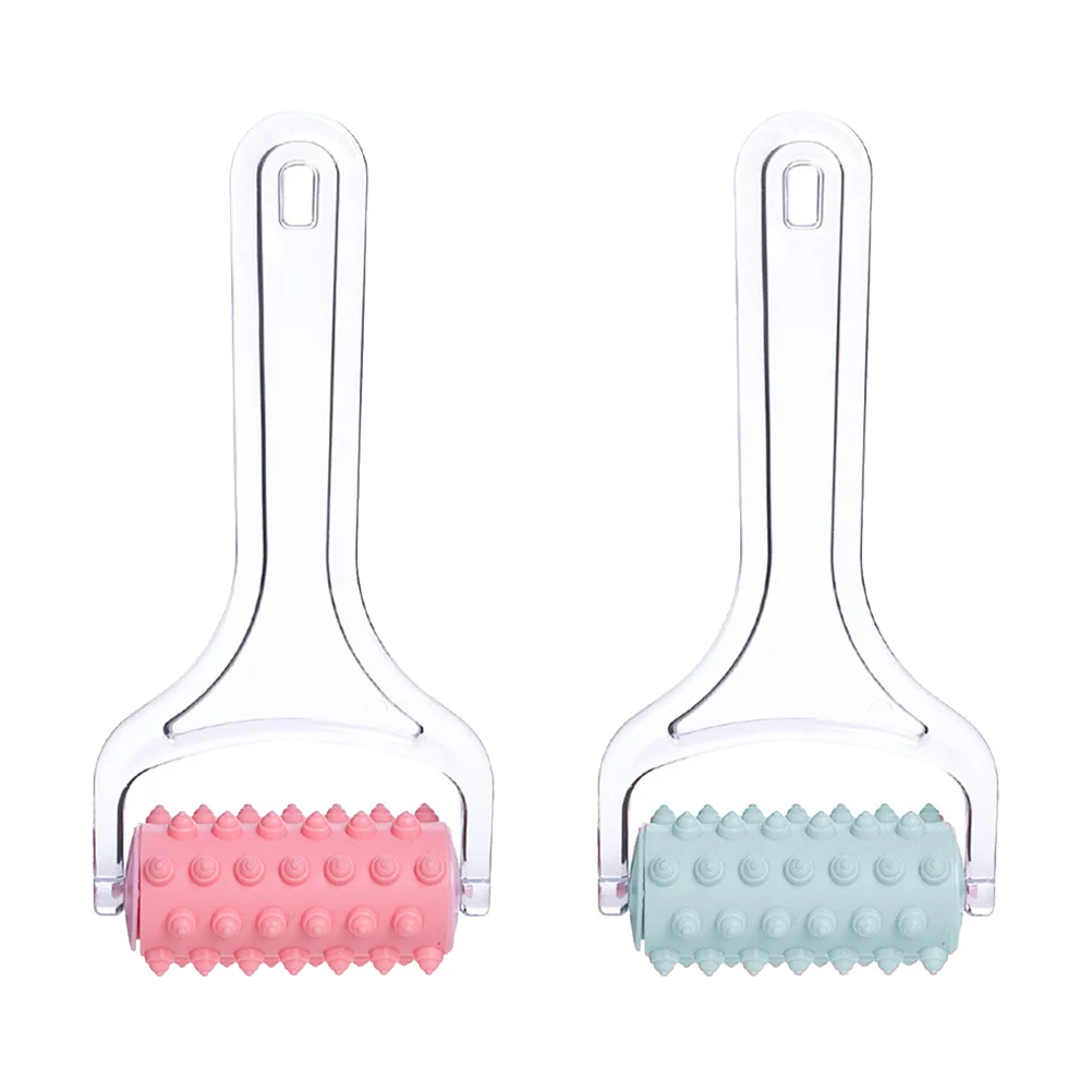 

2 Pcs Hand-held Roller Massager Home Arm Calf Acupoint Beads Leg Ball Shoulder Tool