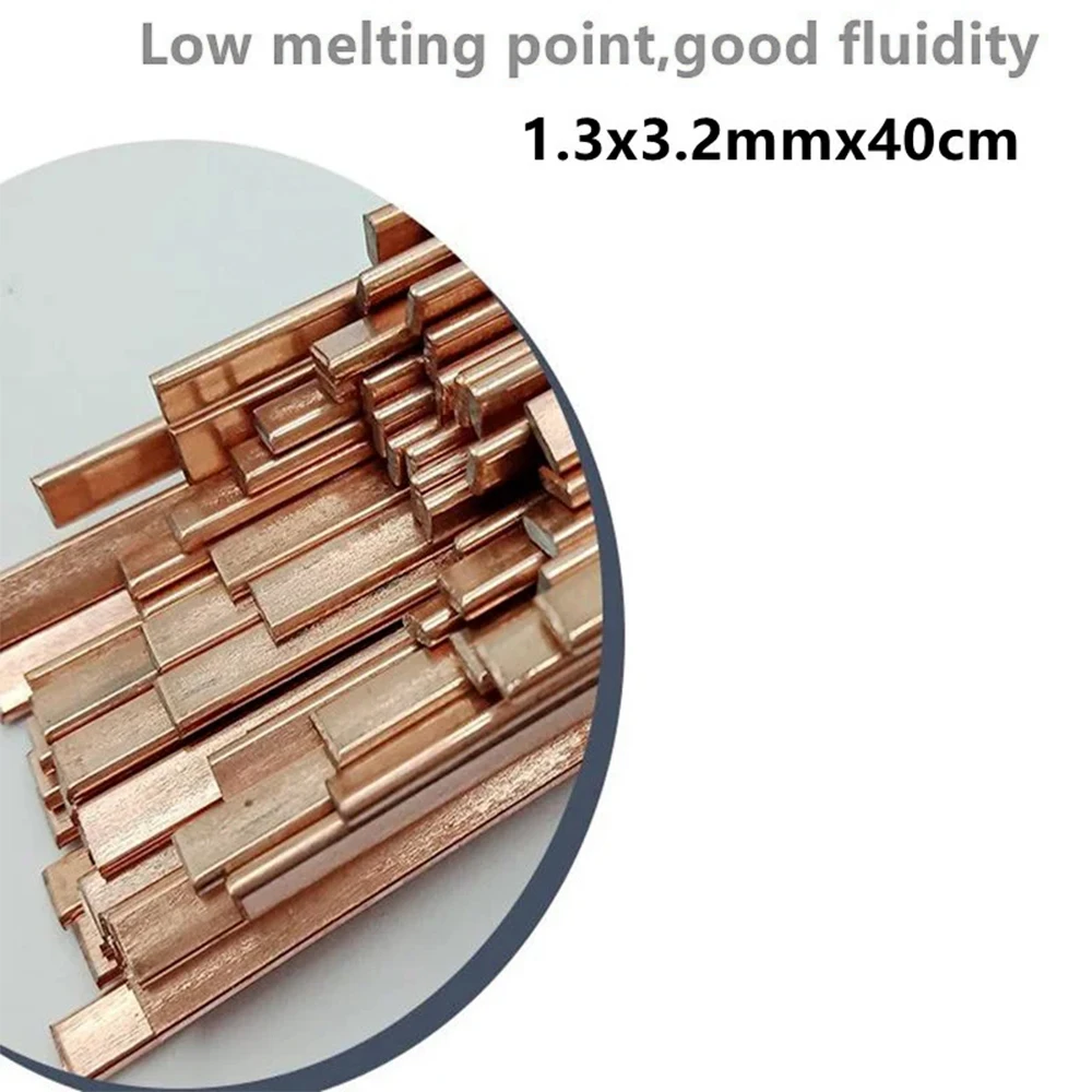 KATWAY 500mm Phosphorus Copper Electrode Welding Rod, Brass Welding Wire, Bronze Electrode Soldering Rod HH-AA76