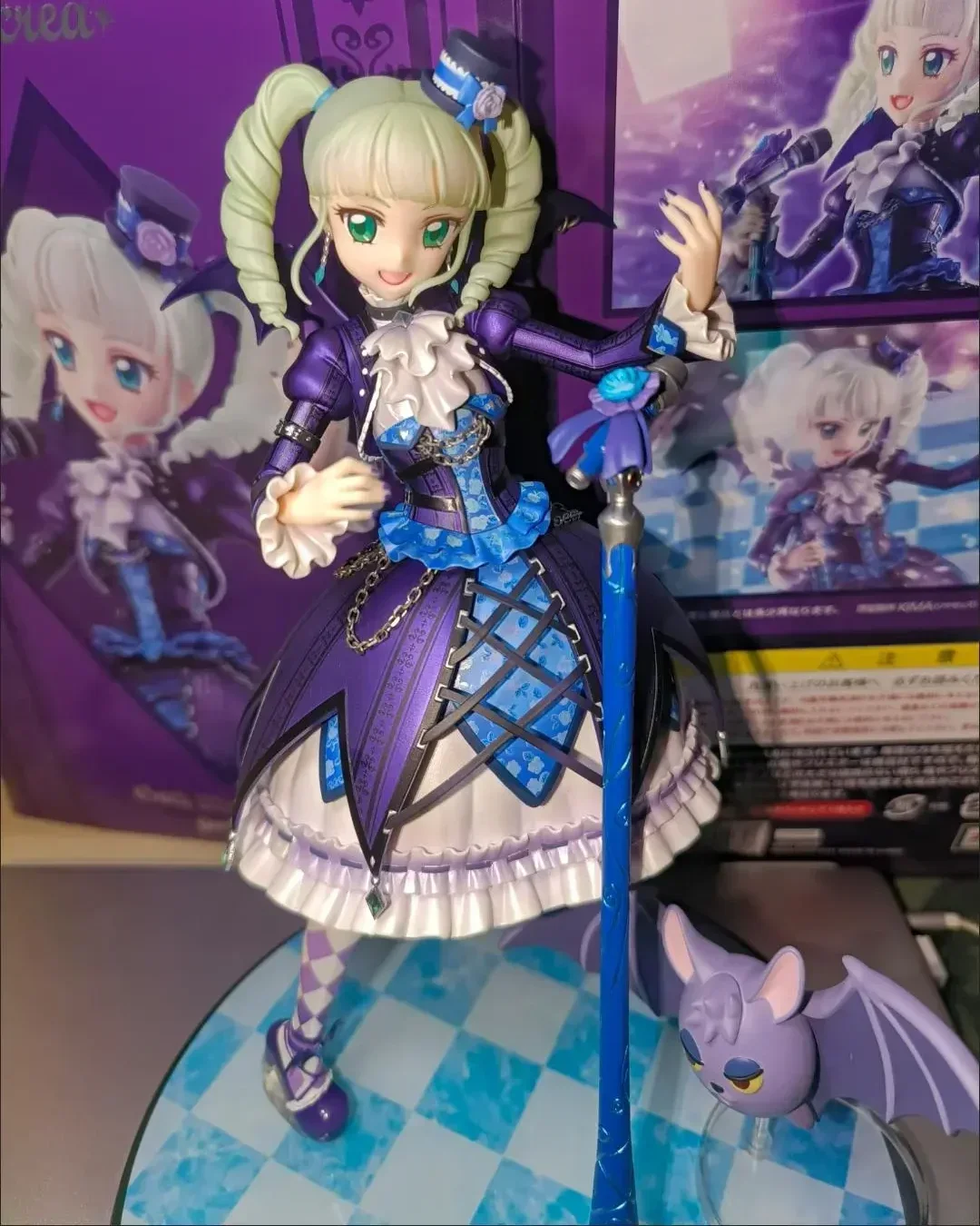 In Stock Megahouse Lucrea Aikatsu! Toudou Yurika Goth Magic Coorde 23cm Pvc Animation Character Action Figure Model Toy Gift