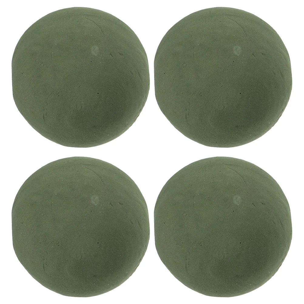 

4 Pcs Flower Mud Floral Foam Blocks for Arrangements Florist Craft Base Balls Round Crafts Packaging