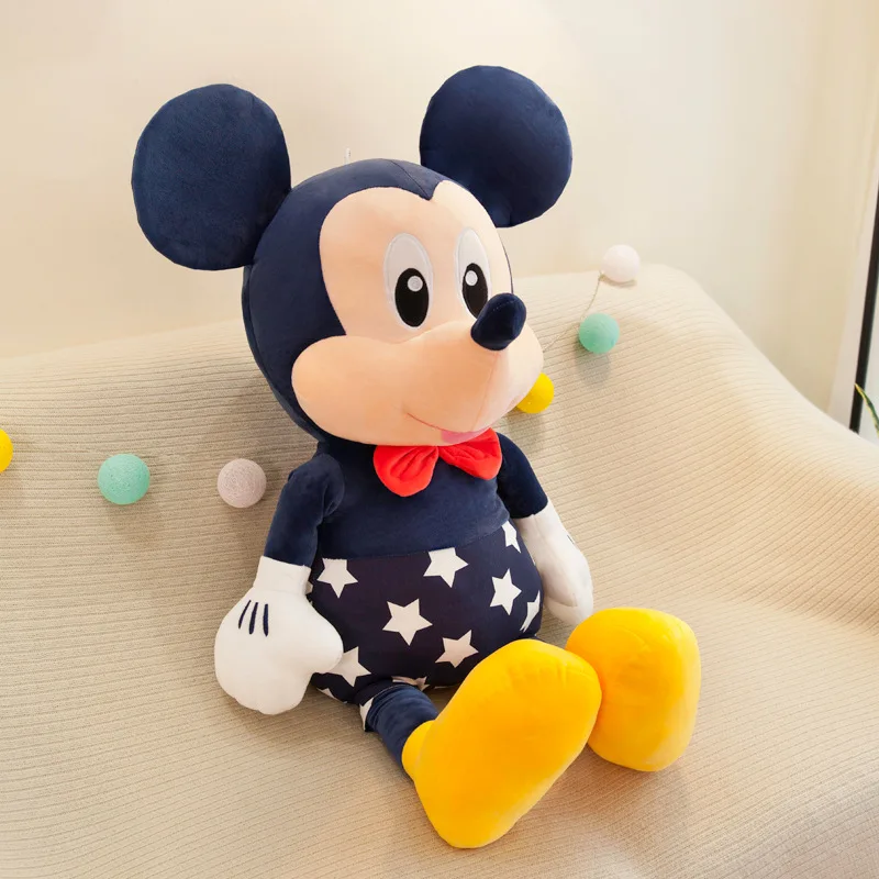 Disney 95 cm Plüsch Stern Mickey Minnie Spielzeug Großes Paar Mickey Mouse Kissen Kinder Gefüllte Puppe Geburtstag Weihnachten Geschenk für Kinder