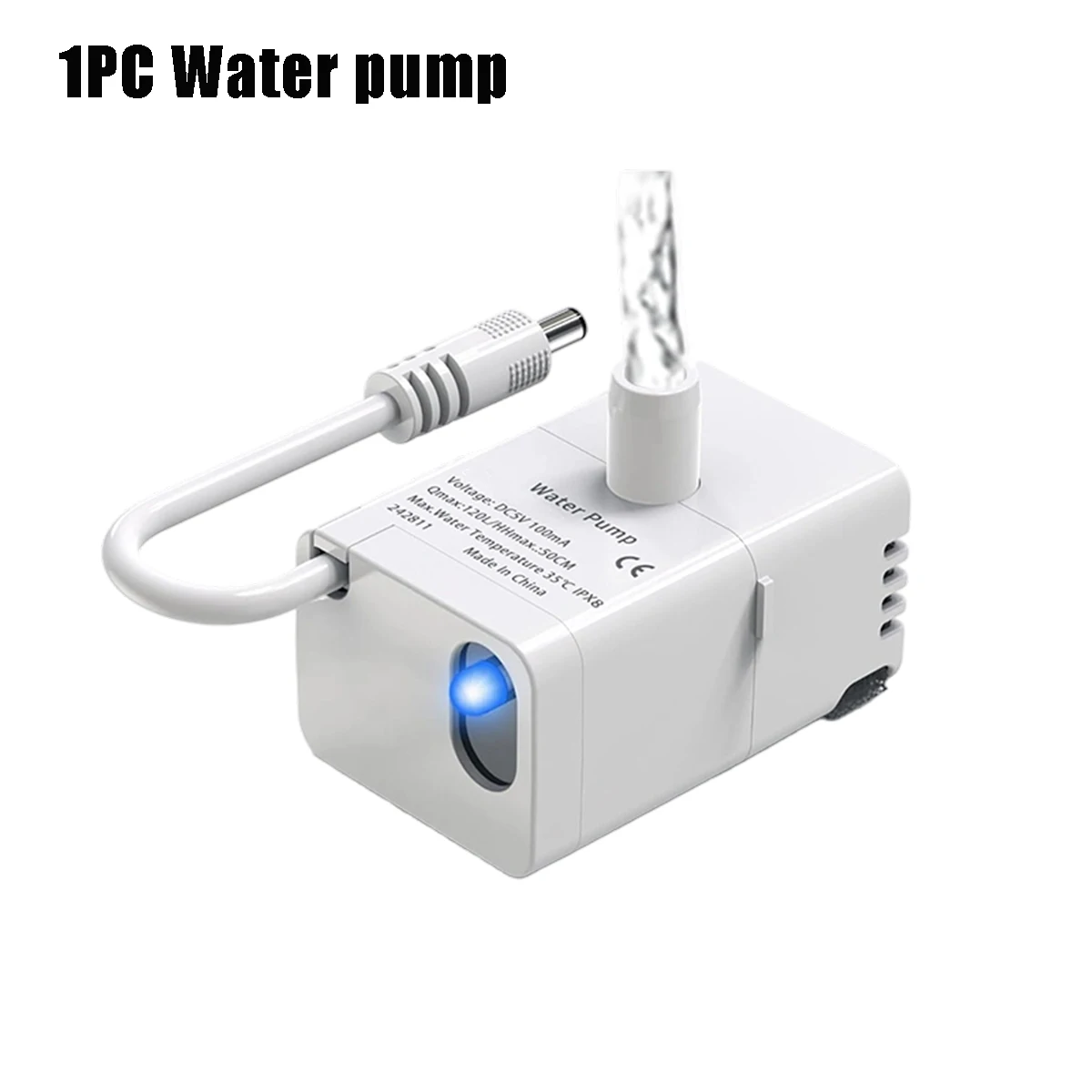 Intelligente Ersatzpumpe für Haustier-Wasserspender, Ultra-Leise Tauchpumpe mit LED-Automatik-Abschaltfunktion, passend für 2,2L/3,2L Katzenwasserspender – Detail 7
