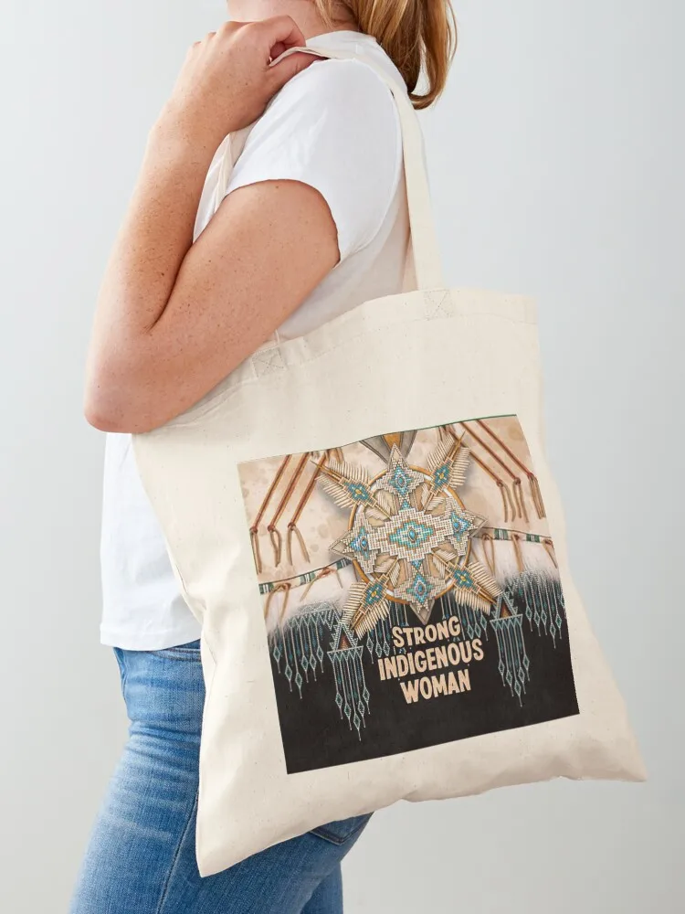 Strong indigenous woman Tote Bag Candy bags eco bag folding Women's tote bag