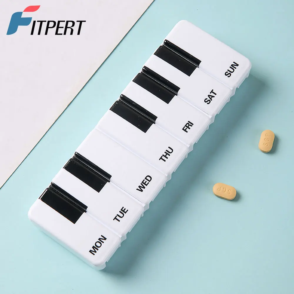 

Легко открывающийся еженедельный органайзер для таблеток, органайзер для ежедневных таблеток, органайзер для таблеток, коробка для таблеток на 7 дней для больших витаминных добавок