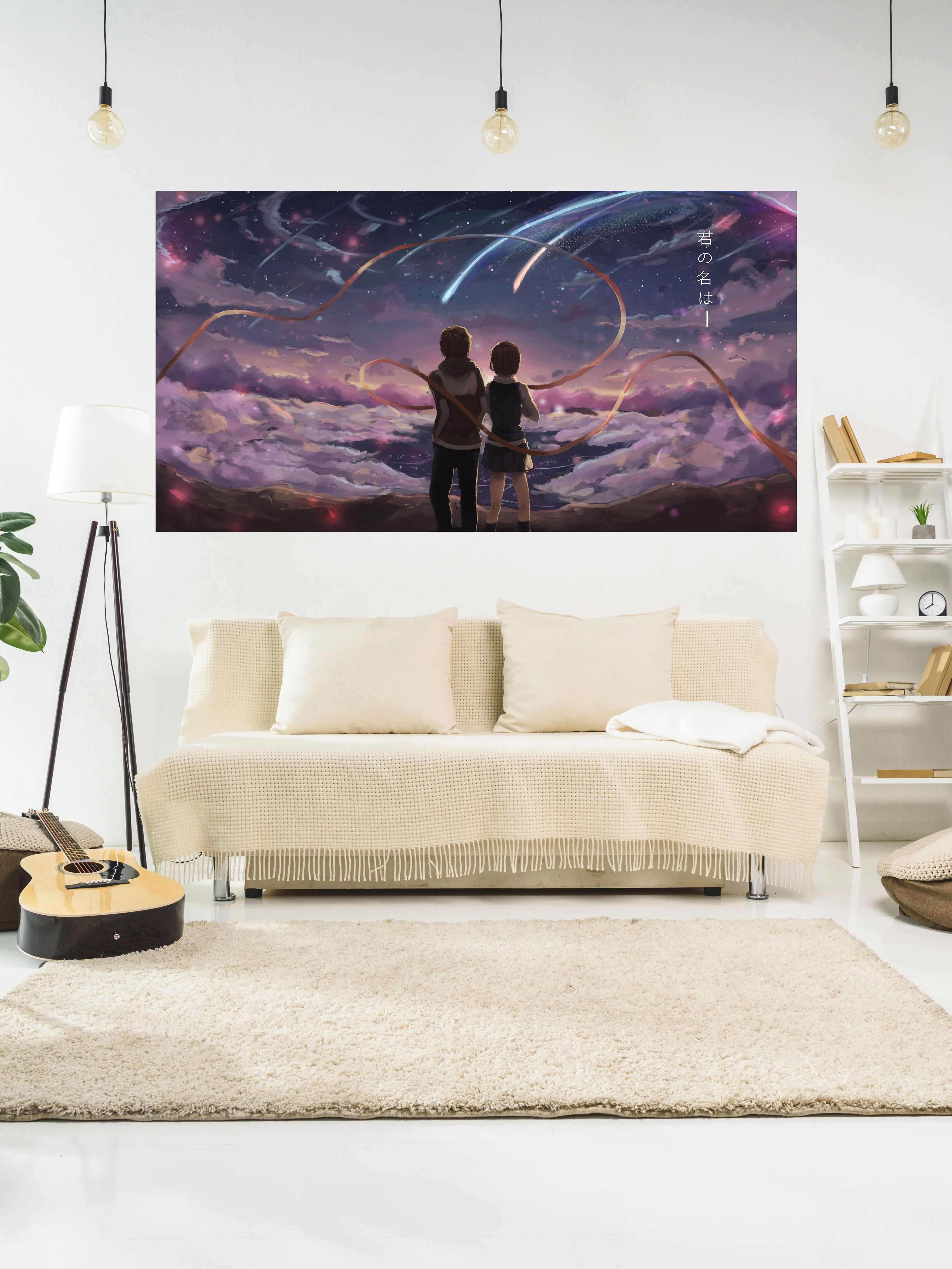 Anime Your Name Printed Tapestry Wall Covering Wall Hanging Carpet Bedroom Decor Background Cloth Home Decoration