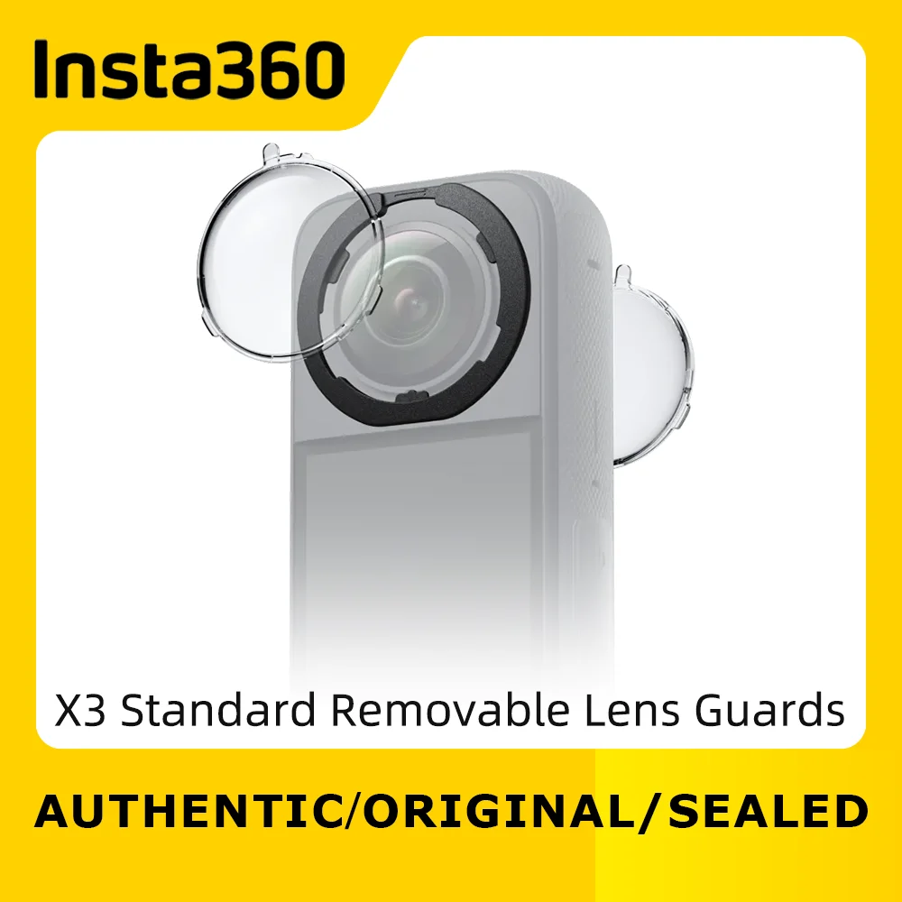 Insta360 X3 Standard Removable Lens Guards - Sport Action Camera Accessory