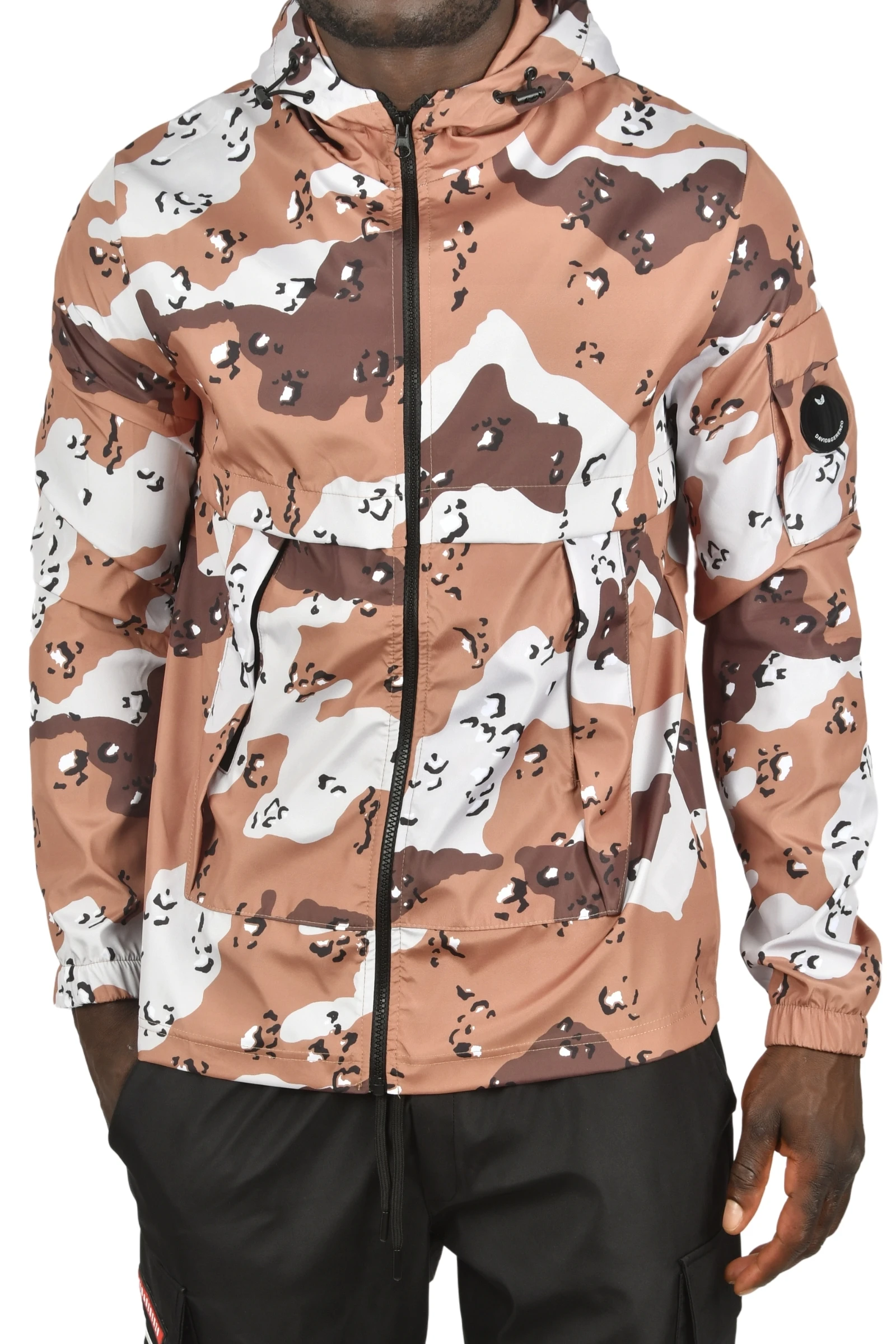 DeepSEA Water and Windproof Camouflage Patterned Hooded Seasonal Coat Raincoat 2500751