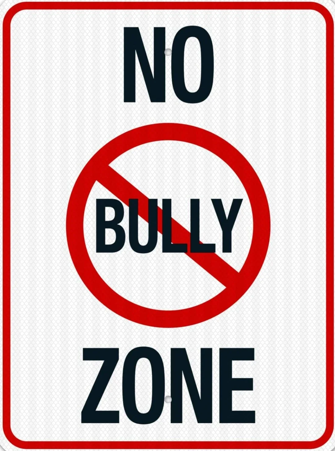 Warning signs Metal Tin Sign for No Bully Zone Sign Home Wall Decor Novelty Birthday Gift Garden Yard  Vintage Printing Plaque