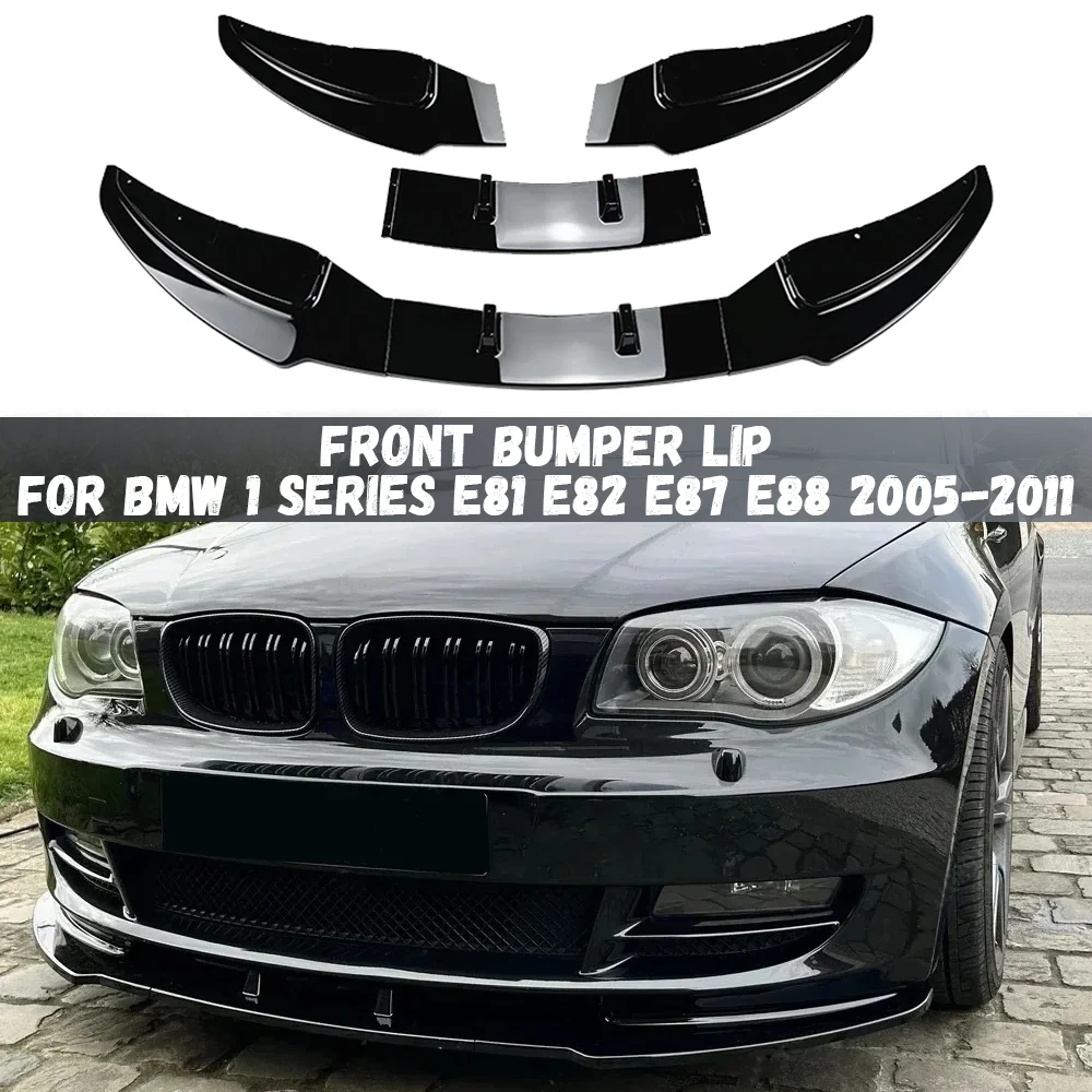 

For BMW 1 Series E81 E82 E87 E88 LCI Model 2005-2011 Car Front Bumper Lip Splitter Spoiler Diffuser Body Kit Cover