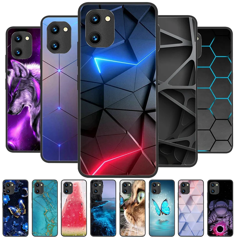 For UMIDIGI C1 / G1 Max Case Silicone TPU Painted Soft Cover for Umidigi G 1 G1Max C1Max G1 Cover Black Coque Protective Cases